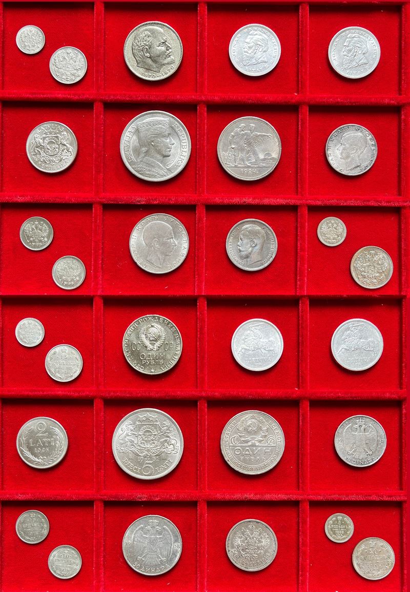 LETTONIA, LITUANIA, RUSSIA E YUGOSLAVIA. Lotto di quindici monete.  - Auction Numismatics - Cambi Casa d'Aste