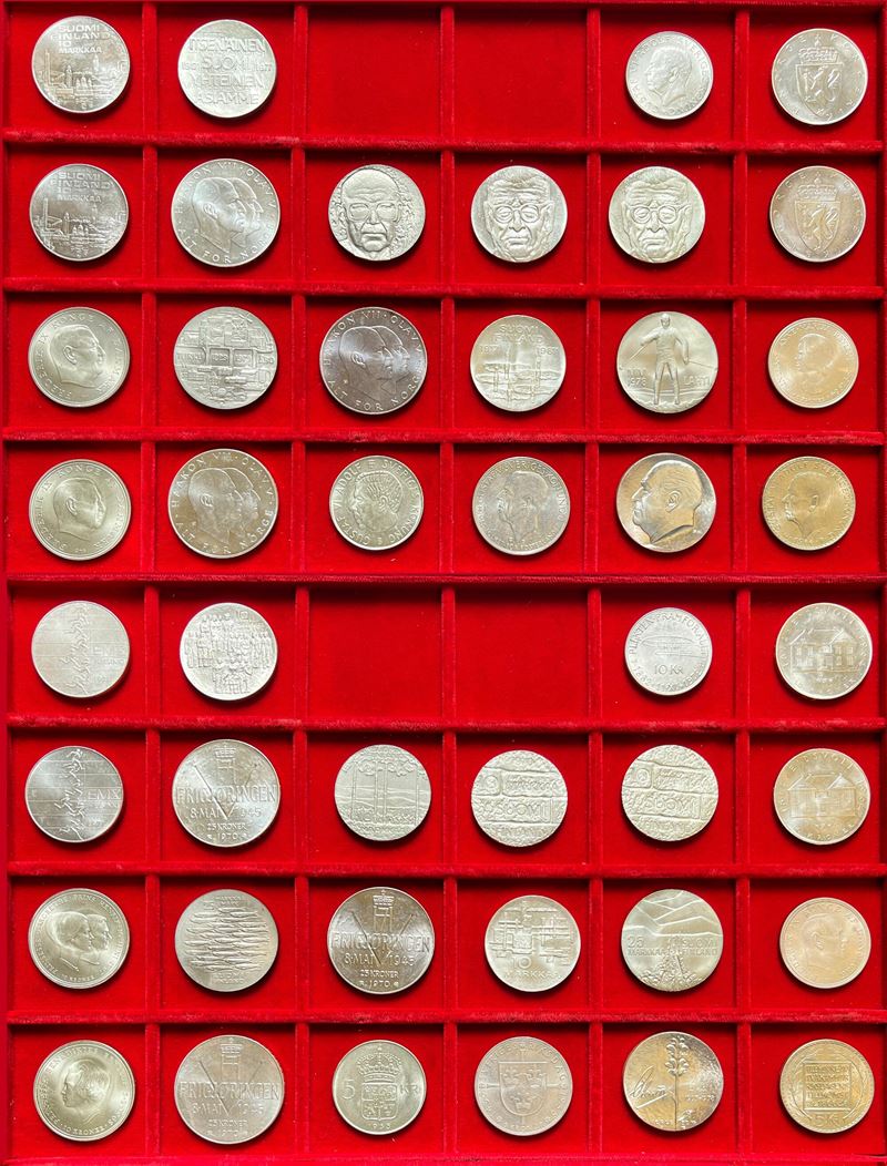 DANIMARCA, FINLANDIA, NORVEGIA E SVEZIA. Lotto di 22 monete.  - Auction Numismatics - Cambi Casa d'Aste