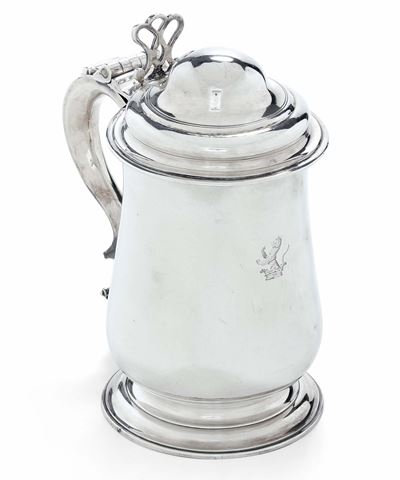William Cripps, Tankard, Londra (1770), argento fuso, sbalzato e cesellato
