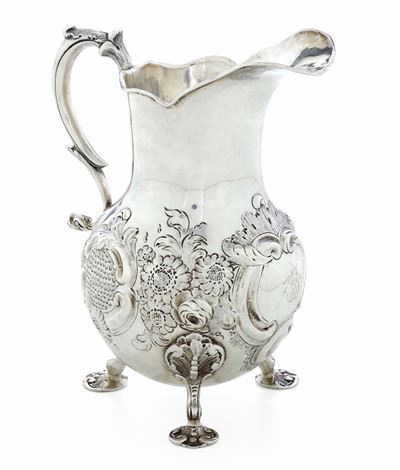 Anonimo, Lattiera, Argento fuso sbalzato e cesellato, Londra 1784