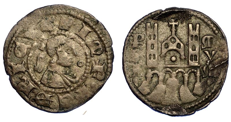 BERGAMO. COMUNE, A NOME DI FEDERICO II, 1194-1250. Denaro planeto, anni 1282-1290  - Asta Numismatica - Cambi Casa d'Aste