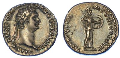 Domiziano, 81-96. Denario, Anno 85. Roma.