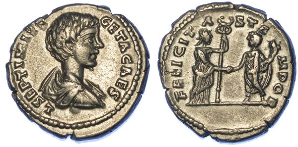 GETA (Cesare), 198-209. Denario, anni 198-209. Laodicea ad Mare.