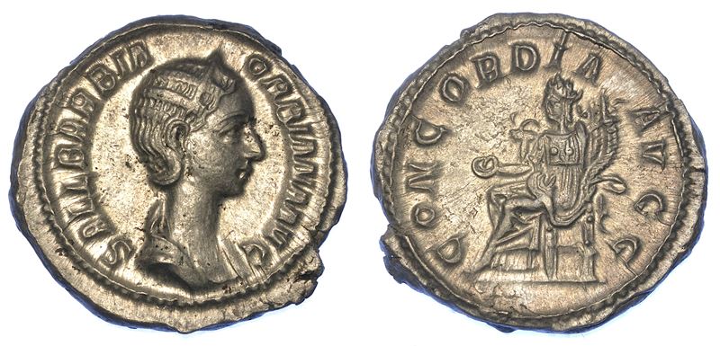 ORBIANA (moglia di Alessandro Severo), 225-227. Denario. Roma.  - Auction Numismatics - Cambi Casa d'Aste