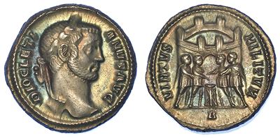 Diocleziano, 284-305. Argenteus, Anno 294. Siscia.