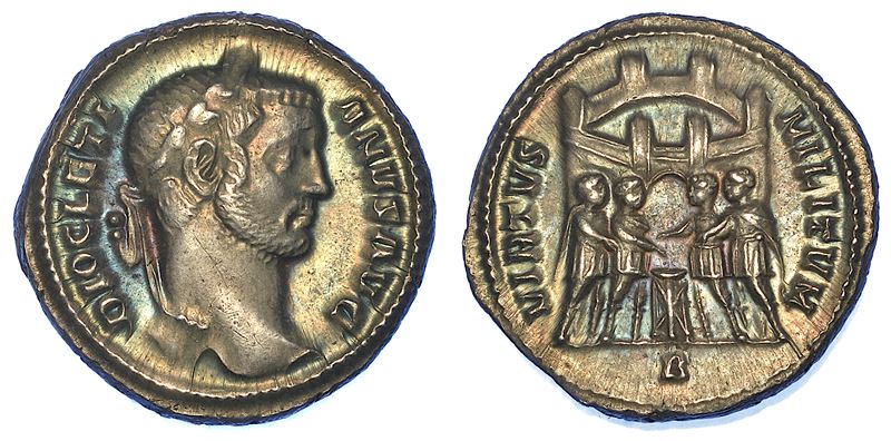 DIOCLEZIANO, 284-305. Argenteus, anno 294. Siscia.  - Auction Numismatics - Cambi Casa d'Aste