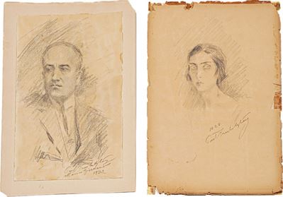 Paolo Troubetzkoy (intra 15 Febbraio 1866 – Pallanza, 12 Febbraio 1938). Ritratto di Umberto Gior...