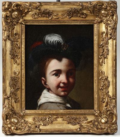 Ritratto di Bambino con Cappello Piumato