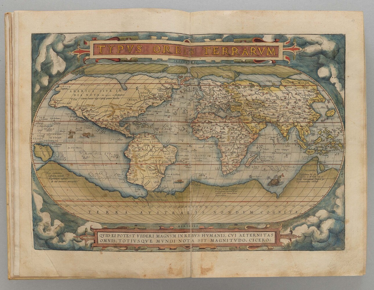 Ortelius Abraham (1528-1598) Theatrum Orbis Terrarum, (in Fine:) Antuerpiae, Apud Aeg. Coppenium ...