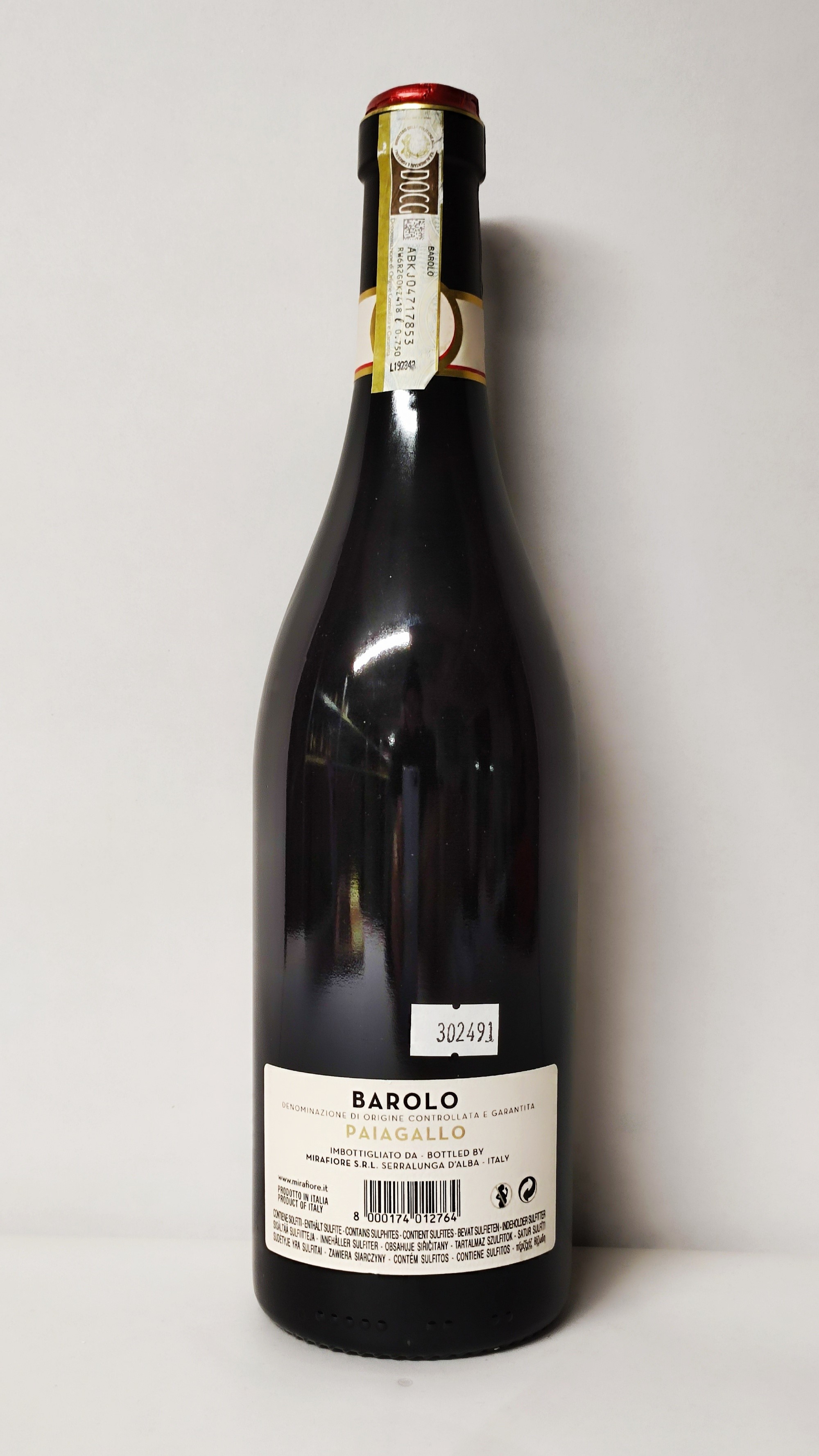 Mirafiore Paiagallo, Barolo 2016