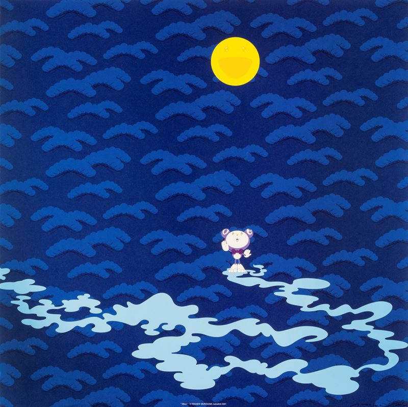 Takashi Murakami : Moon  (2001)  - stampa offset a colori - Auction Multiples and international graphics - Cambi Casa d'Aste