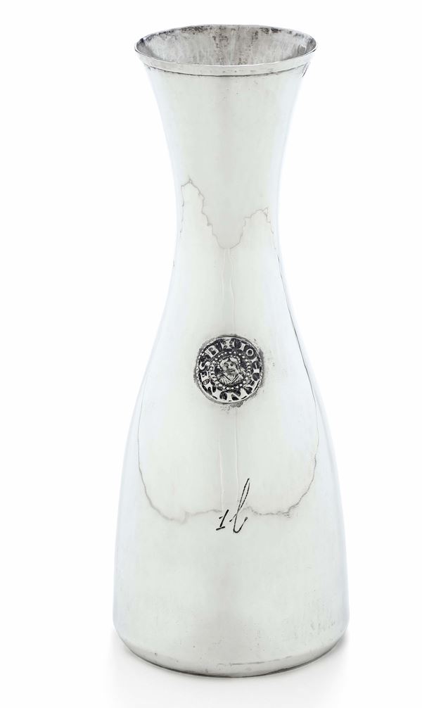 Misura da vino. Argenteria artistica fiorentina del XX secolo. Argentiere Brandimarte