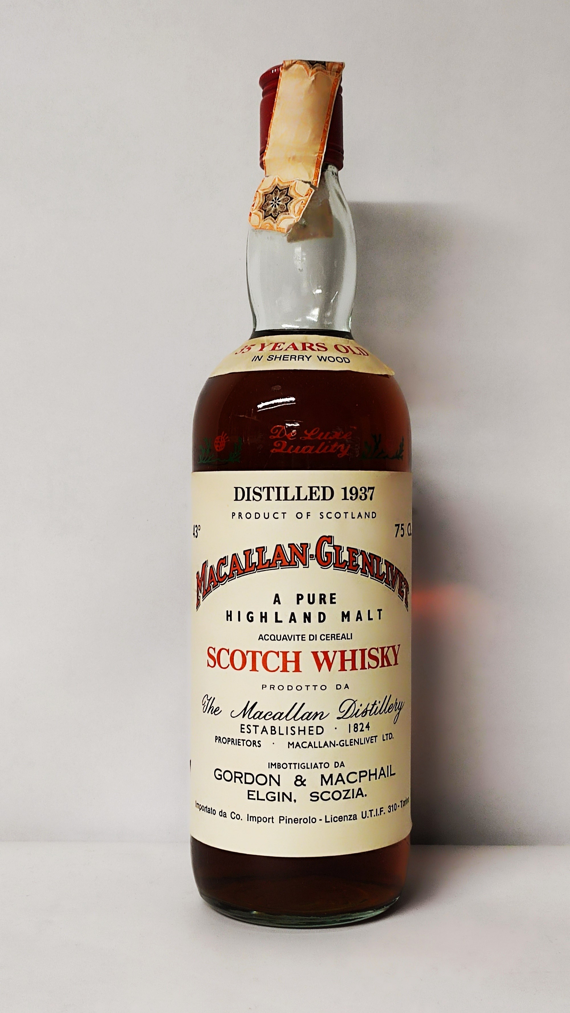Macallan Glenlivet 35 Y. 1937, Highland Malt Whisky