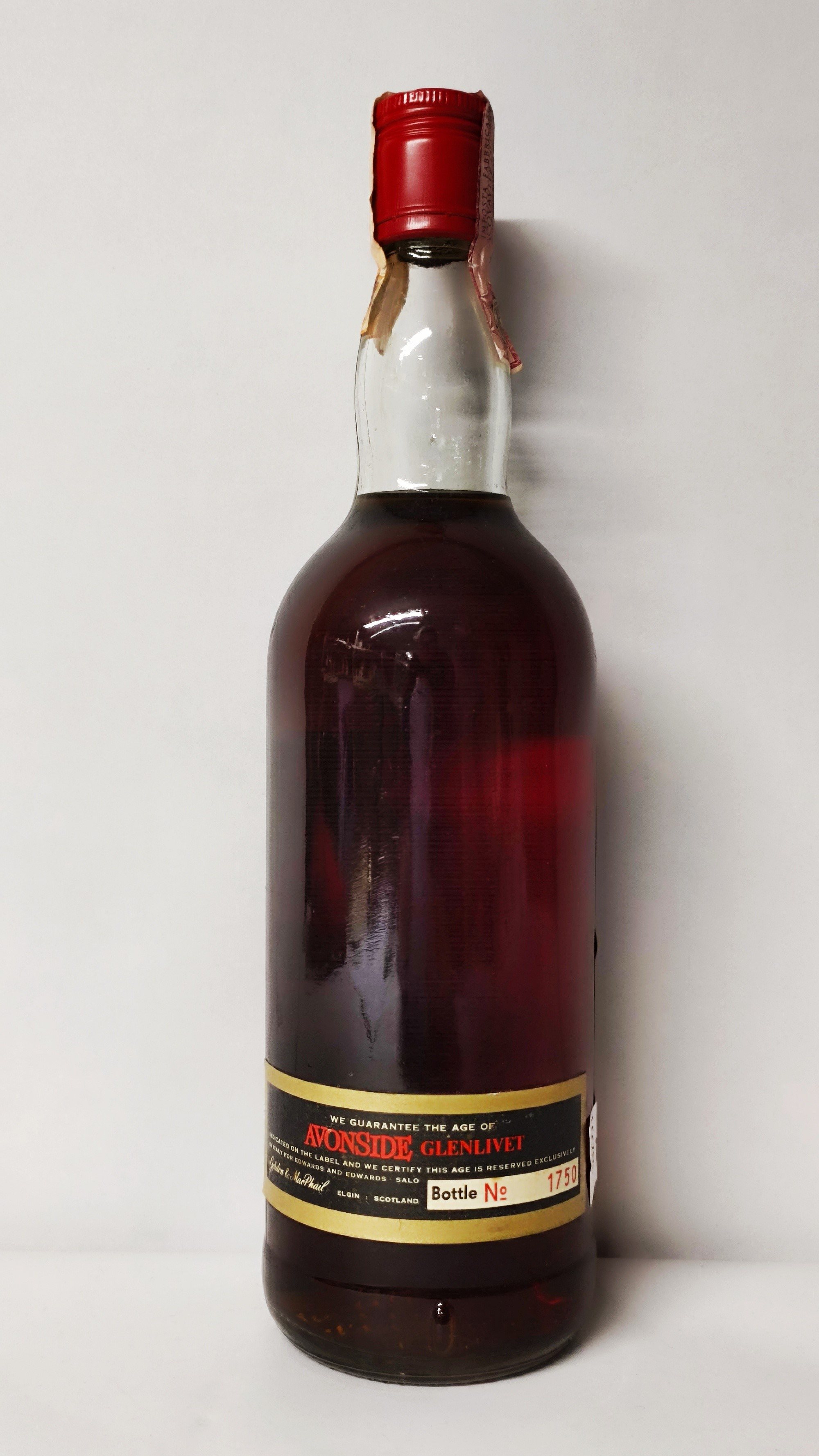 Glenlivet Avonside 39 Years Old 1938, Highland Malt Whisky