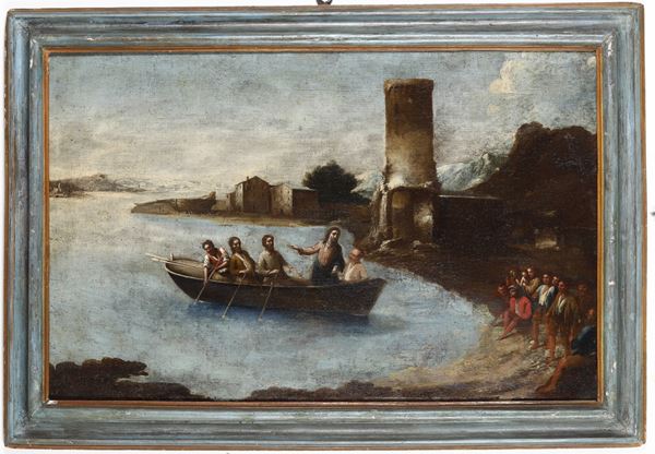 Antonio Travi detto il Sestri - Gesù sul lago di Tiberiade