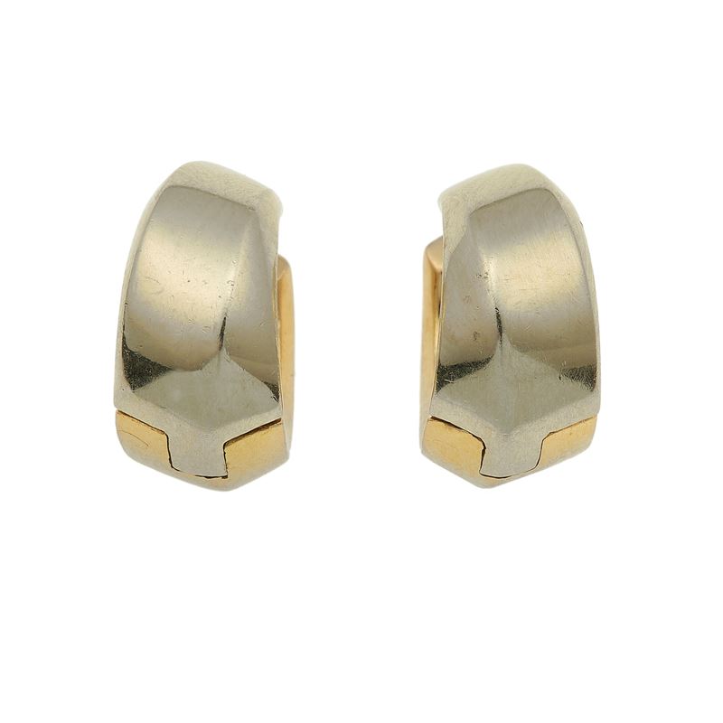 Pair of gold earrings  - Auction Jewels - Cambi Casa d'Aste