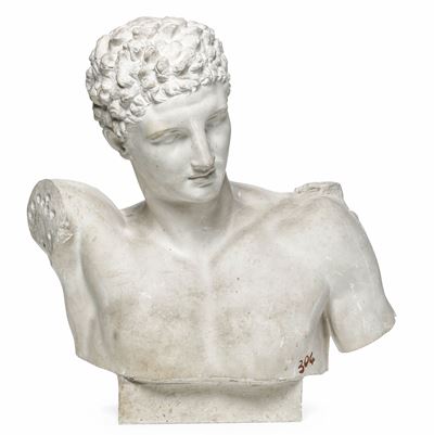 Plasticatore degli Inizi del XX Secolo Busto di Hermes di Olimpia