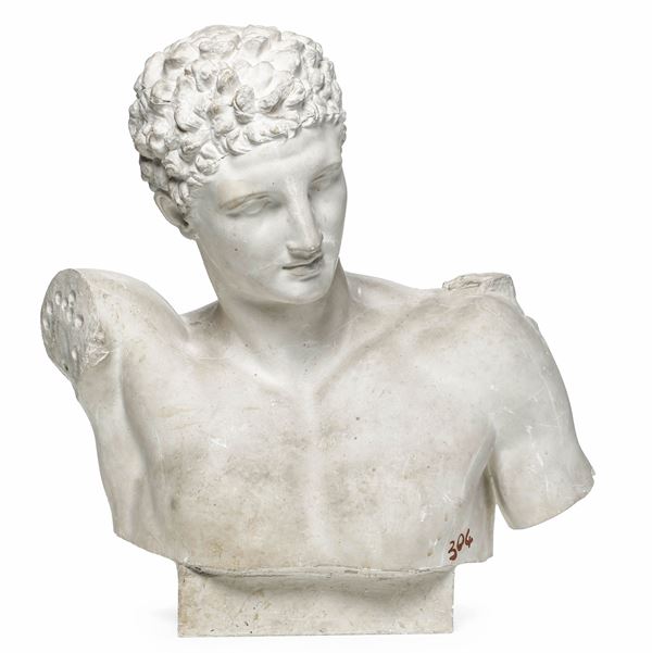 Plasticatore degli inizi del XX secolo Busto di Hermes di Olimpia