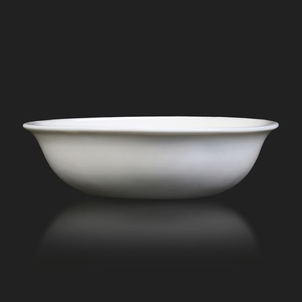 Dehua porcelain dish, Blanc de Chine engraved with naturalistic subject, China, late 17th century