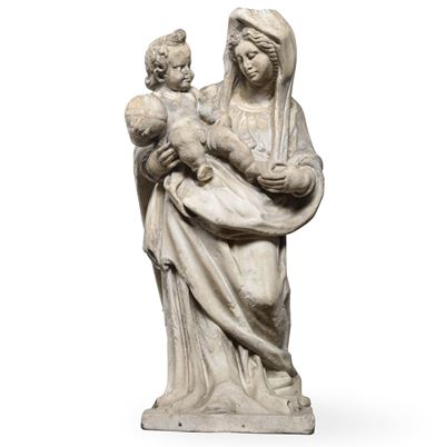Arte Rinascimentale Italiana del XVI Secolo Madonna con Bambino