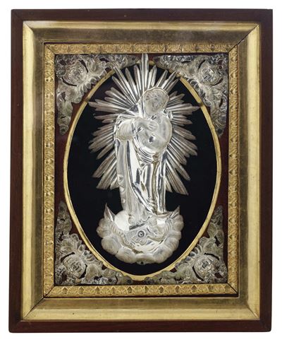 Immacolata Concezione, Vergine Immacolata su lamina d’argento, XIX secolo