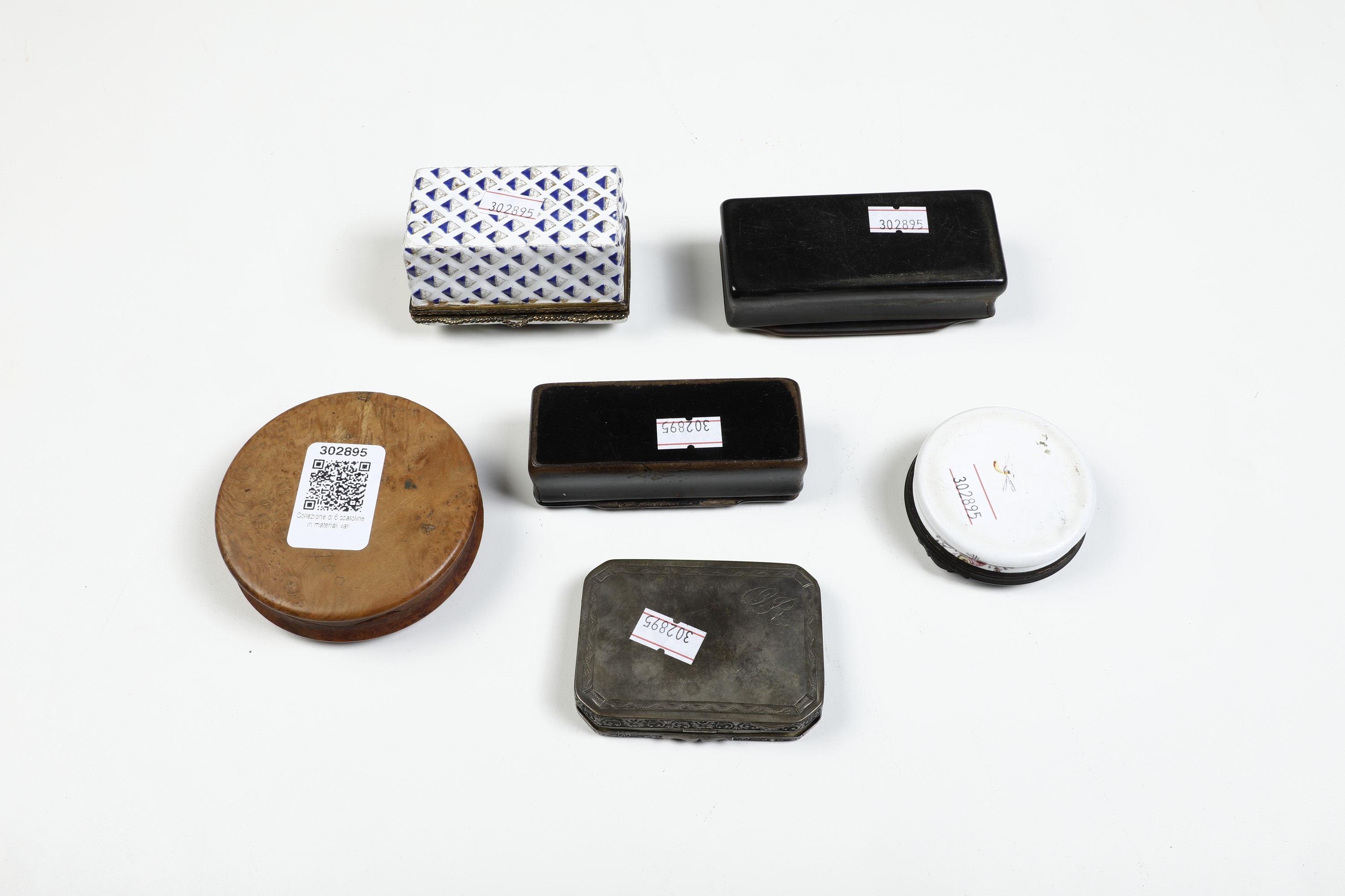 Collezione di 6 Scatoline in Materiali Vari