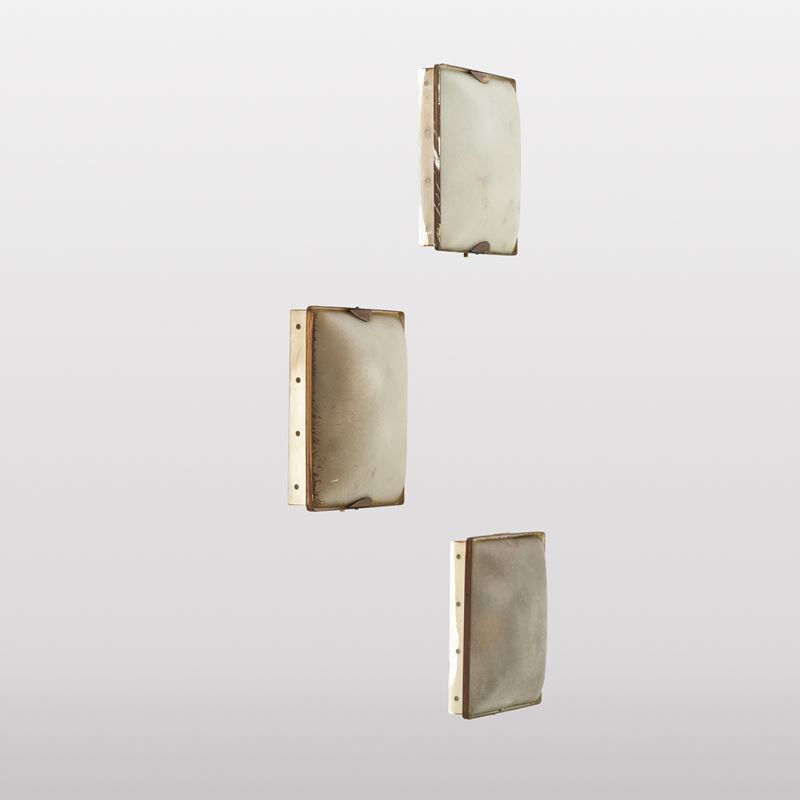 Fontana Arte : Tre plafoniere mod. 1938 A  - Auction Design LAB - Cambi Casa d'Aste