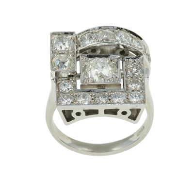 Anello con Diamanti di Vecchio Taglio