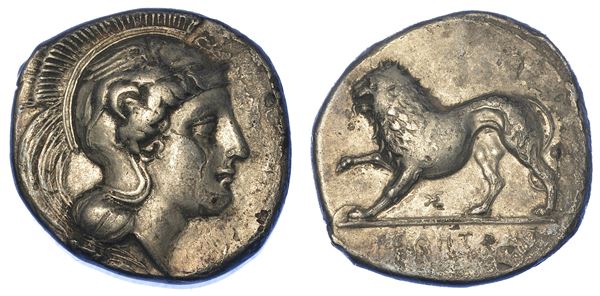 LUCANIA - VELIA. Nomos, 334-330 a.C.