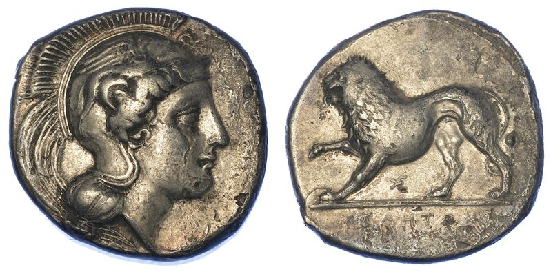 LUCANIA - VELIA. Nomos, 334-330 a.C.  - Auction Numismatics - Cambi Casa d'Aste