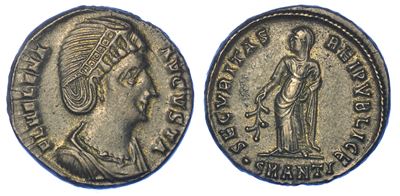 Elena (augusta), 324-328/30. Follis. Antiochia.