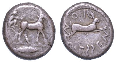 Sicilia - Messana. Tetradracma, Anni 488-461.