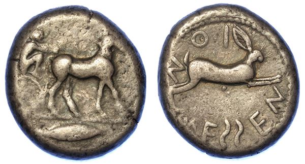SICILIA - MESSANA. Tetradracma, anni 488-461.