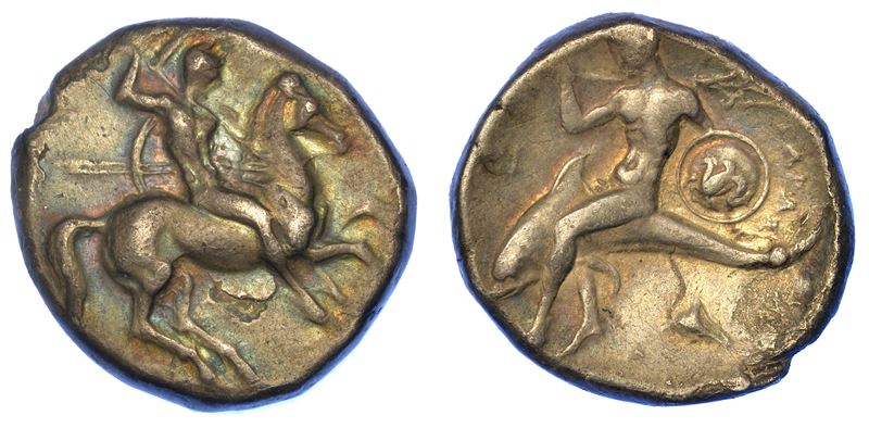 CALABRIA - TARANTO. Nomos, 315-302 a.C.  - Auction Numismatics - Cambi Casa d'Aste