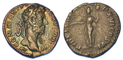 Commodo, 180-192. Denario, Anni 190-191.