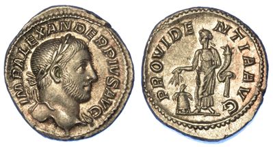 Alessandro Severo, 222-235. Denario.