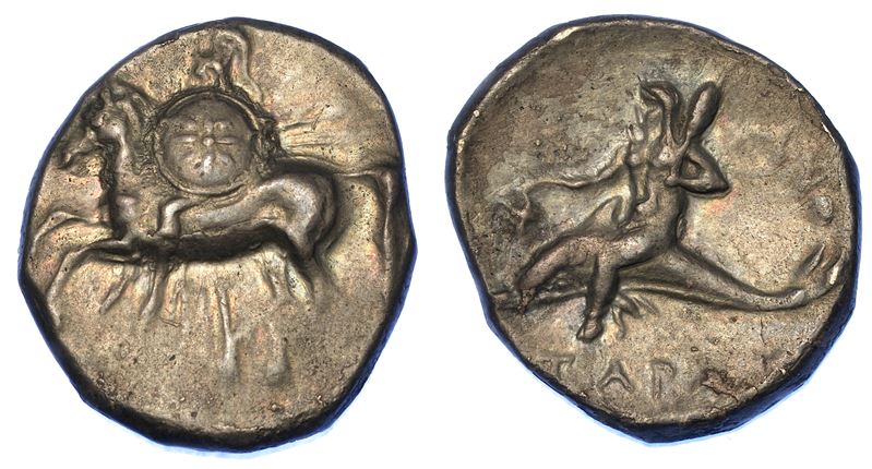 CALABRIA - TARANTO. Nomos, 280-272 a.C.  - Auction Numismatics - Cambi Casa d'Aste