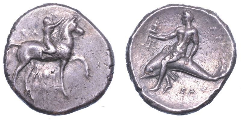 CALABRIA - TARANTO. Nomos, 302-280 a.C.  - Auction Numismatics - Cambi Casa d'Aste