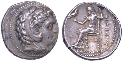Regno di Macedonia. Filippo III Arrideo, 323-317 a.C. Tetradracma. Babilonia, Coniata Sotto Arcon...