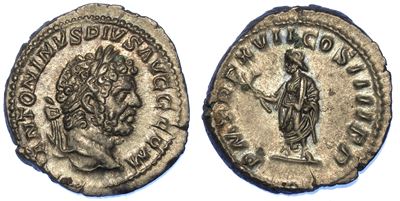 Caracalla, 198-217. Denario.