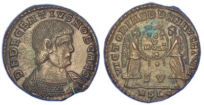 Decenzio (cesare), 350-353. Maiorina. Lugdunum.