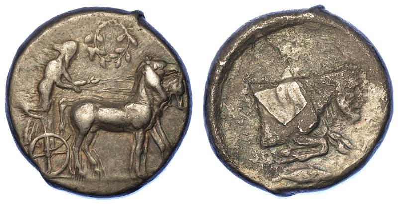 SICILIA - GELA. Tetradracma, anni 430-425 a.C.  - Asta Numismatica - Cambi Casa d'Aste