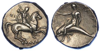 Calabria - Taranto. Nomos, 302-280 a.C.
