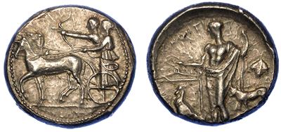 Sicilia - Selinunte. Tetradracma, Anni 455-409 a.C.