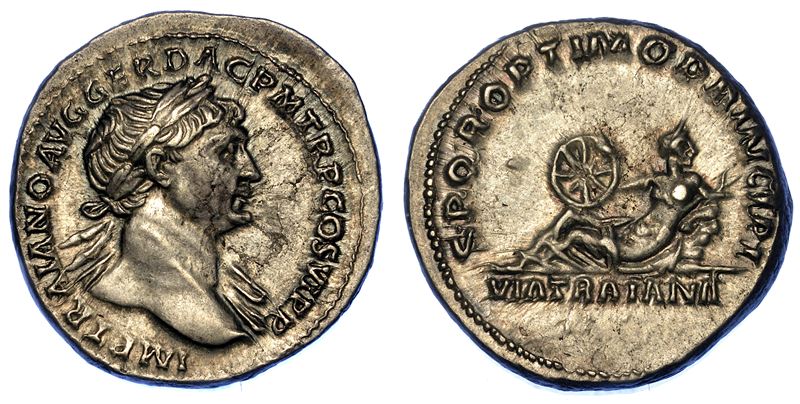 TRAIANO, 98-117. Denario, anni 112-113.  - Auction Numismatics - Cambi Casa d'Aste