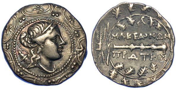 MACEDONIA - PROTETTORATO ROMANO, 167-149 a.C. Tetradracma.
