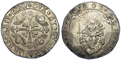 Genova. Dogi Biennali, 1528-1797. Serie della III Fase, 1637-1797. da 2 Scudi 1699.