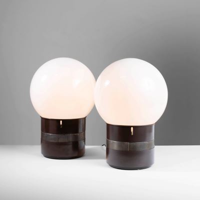 Due Lampade da Tavolo Mod. Mezzo Oracolo