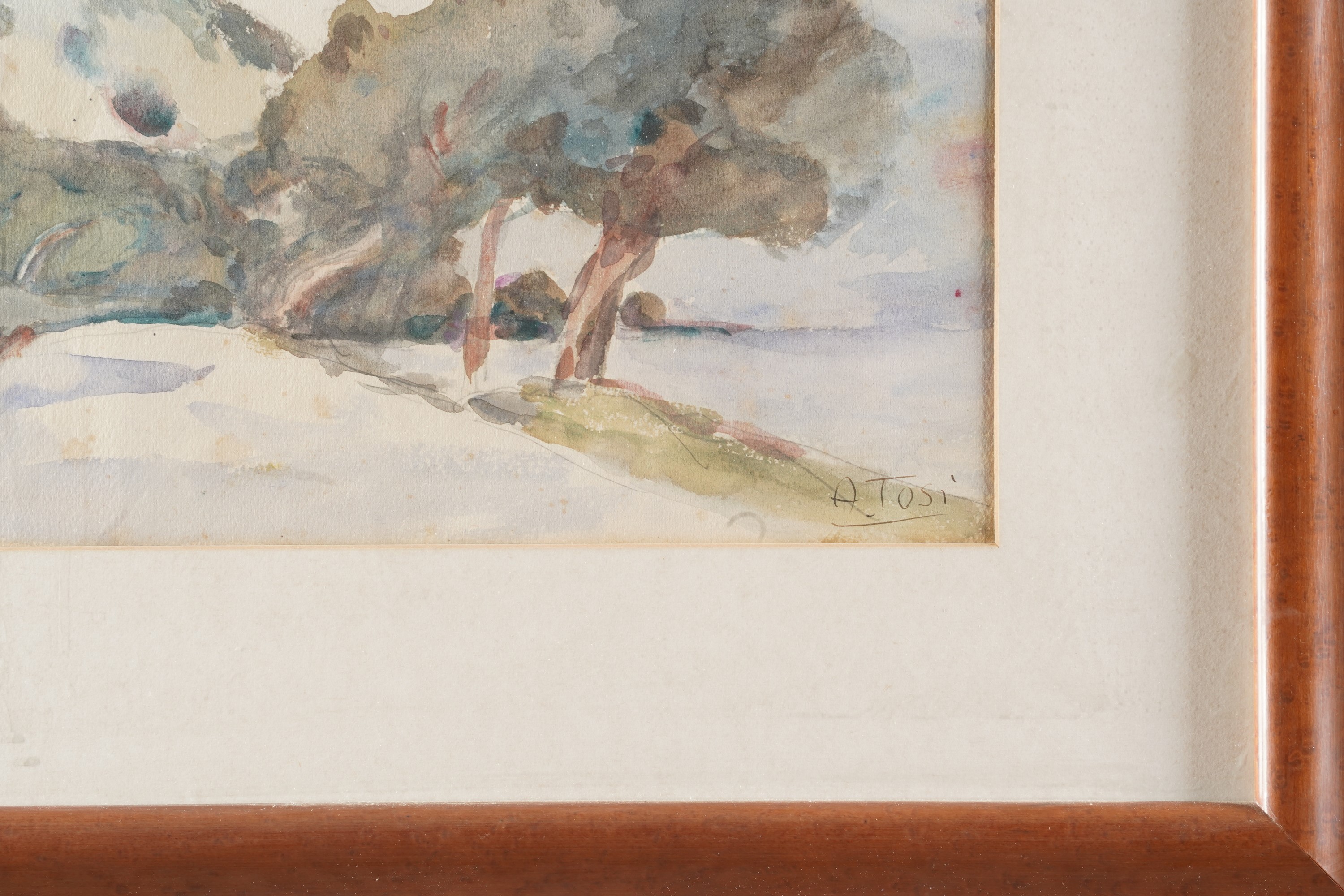 Arturo Tosi - Paesaggio con Strada