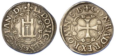 Genova. Ludovico XII (re di Francia), 1499-1507. Testone.
